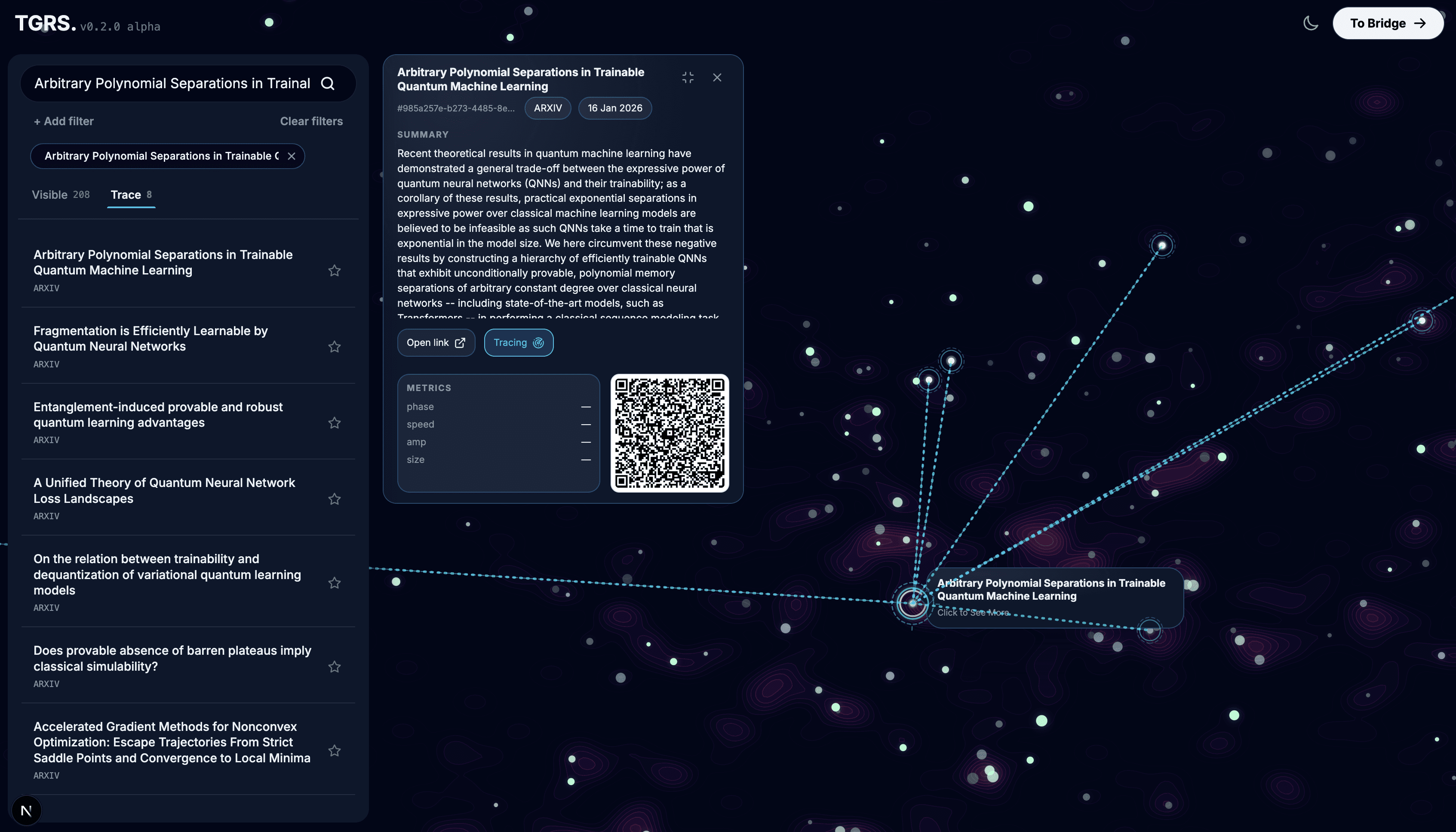 Citation network — tracing connections between papers